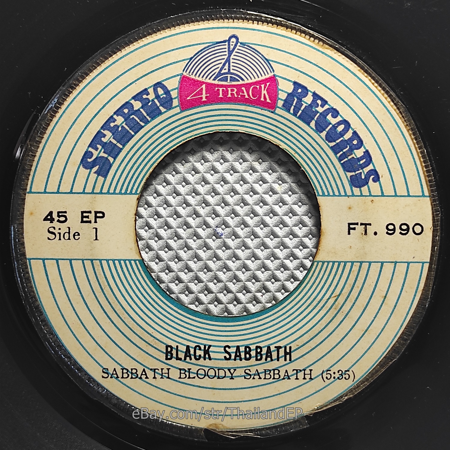 Black Sabbath - Sabbth Bloody Sabbath /FT990 No P/S THAI EP 7" THAILAND 45RPM