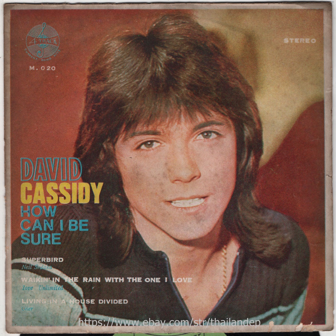 DAVID CASSIDY /SEDAKA /LOVE UNLIMITED /CHER THAI EP 7" THAILAND 45RPM