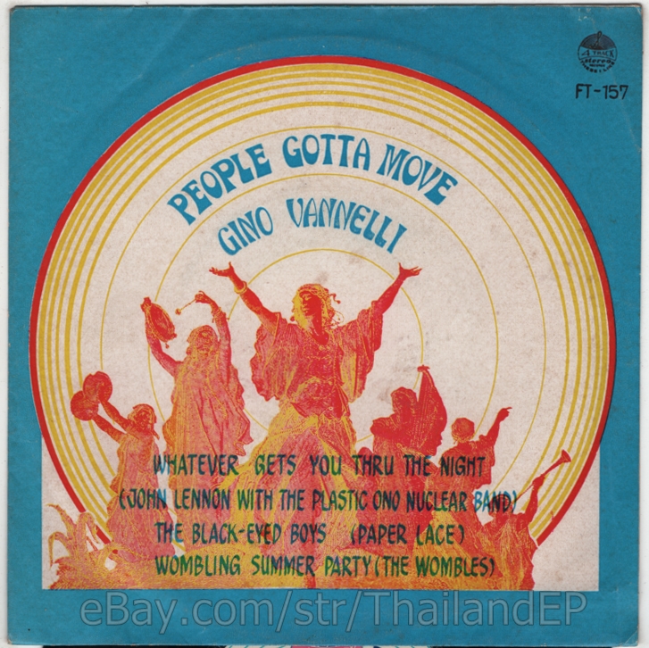 GINO VANNELLI /JOHN LENNON WITH THE PLASTIC ONO NUCLEAR BAND / / EP 7" THAILAND