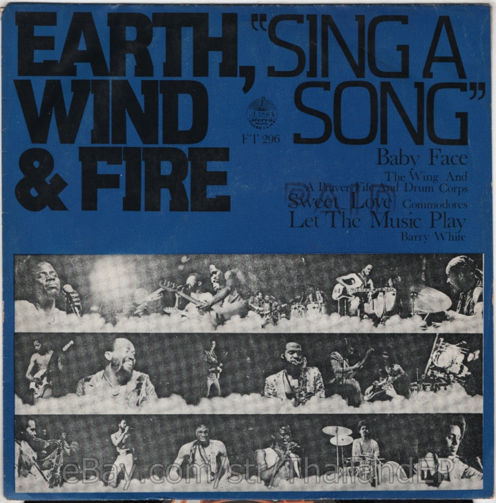 EARTH, WIND & FIRE /COMMODORES / /BARRY WHITE EP 7" THAILAND