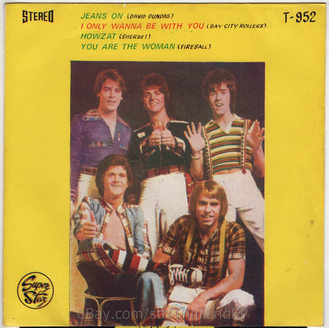DAVID DUNDAS /BAY CITY ROLLERS /SHERBET /FIREBALL THAI EP 7" THAILAND 45RPM