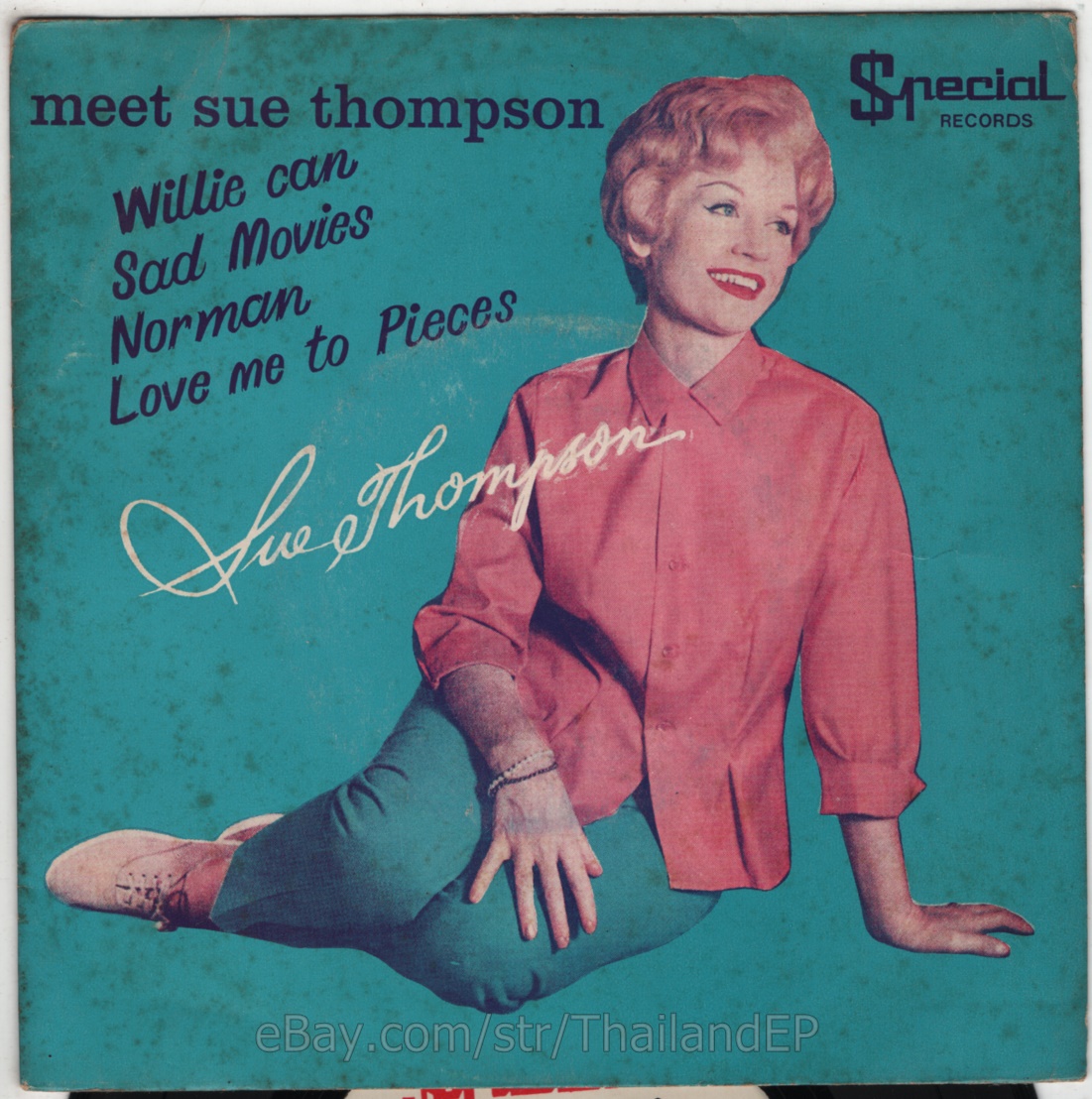SUE THOMPSON /WILLIE CAN /SAD MOVIES / THAI EP 7" THAILAND 45RPM
