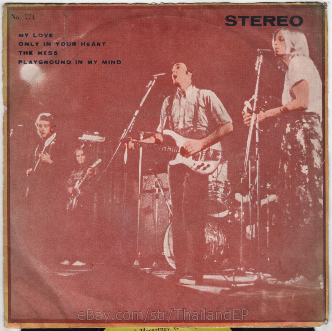 PAUL MCCARTNEY & WINGS /AMERICA / /CLINT HOLMES THAI EP 7" THAILAND 45RPM