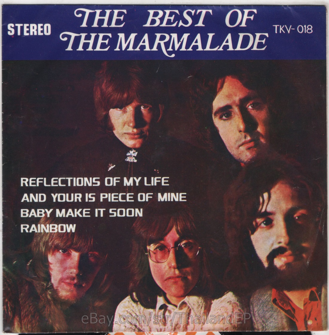 The Marmalade - Reflections Of My Life 1969 /Rainbow THAI EP 7" THAILAND