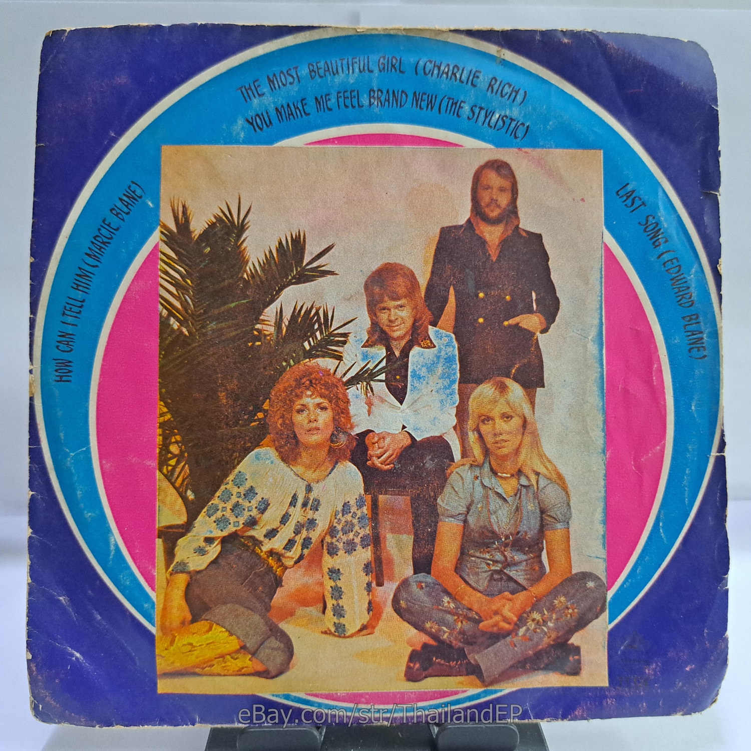 ABBA Picture Sleeve / /CHARLIE RICH /THE STYLISTICS THAI EP 7" THAILAND