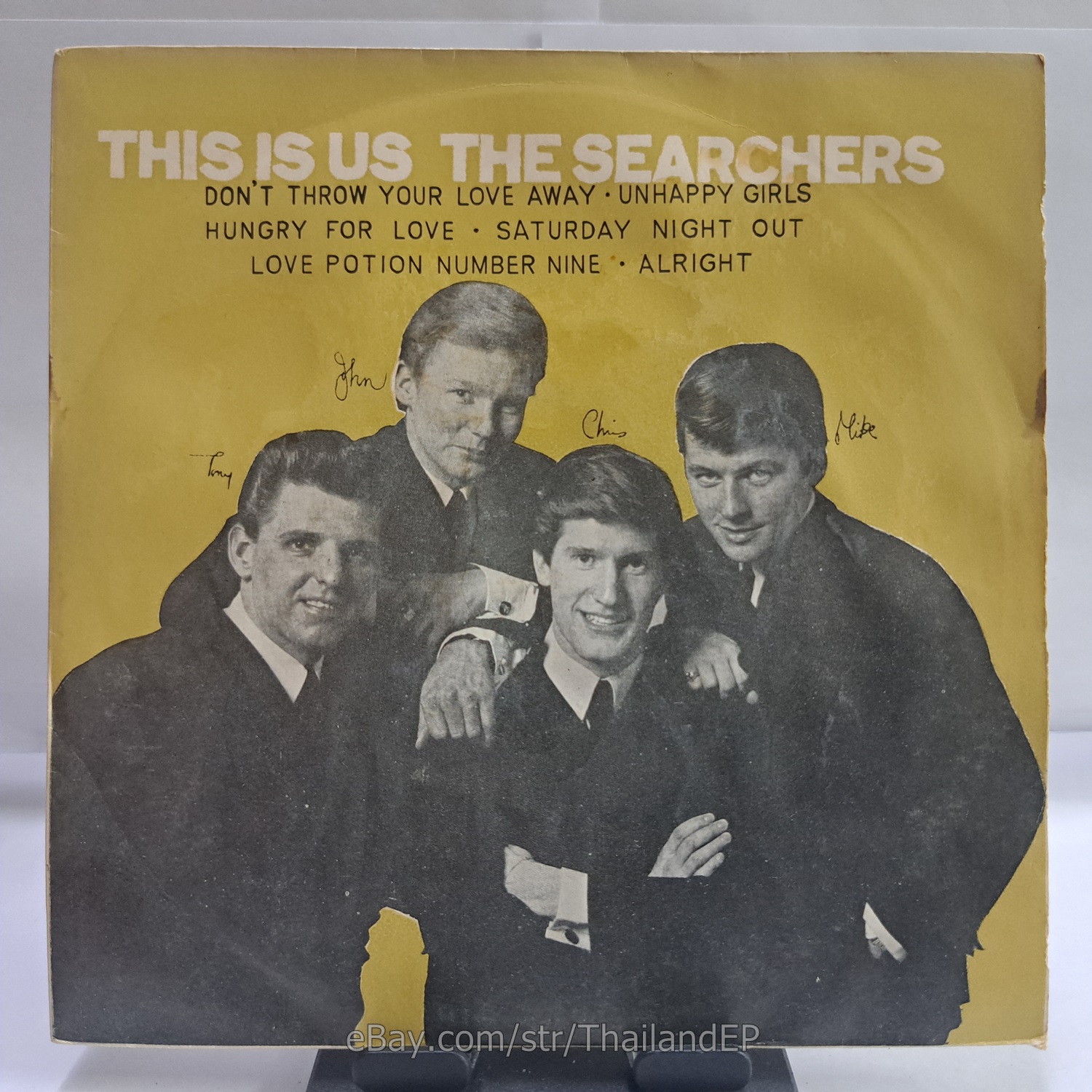 THE SEARCHERS / /LOVE POTION NUMBER NINE / YELLOW COVER THAI EP 7"