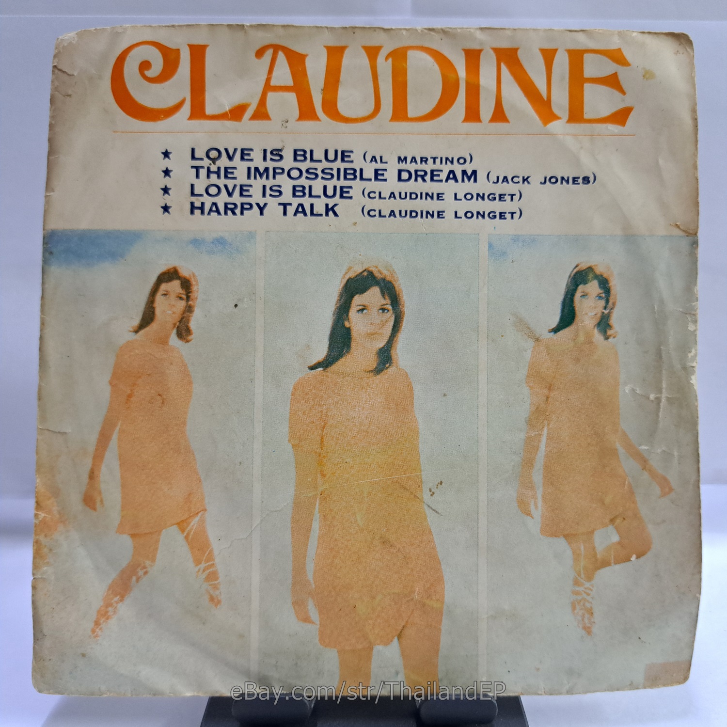 Claudine Longet - L'amour est bleu (Love is Blue) 1968 / THAI EP THAILAND 45RPM