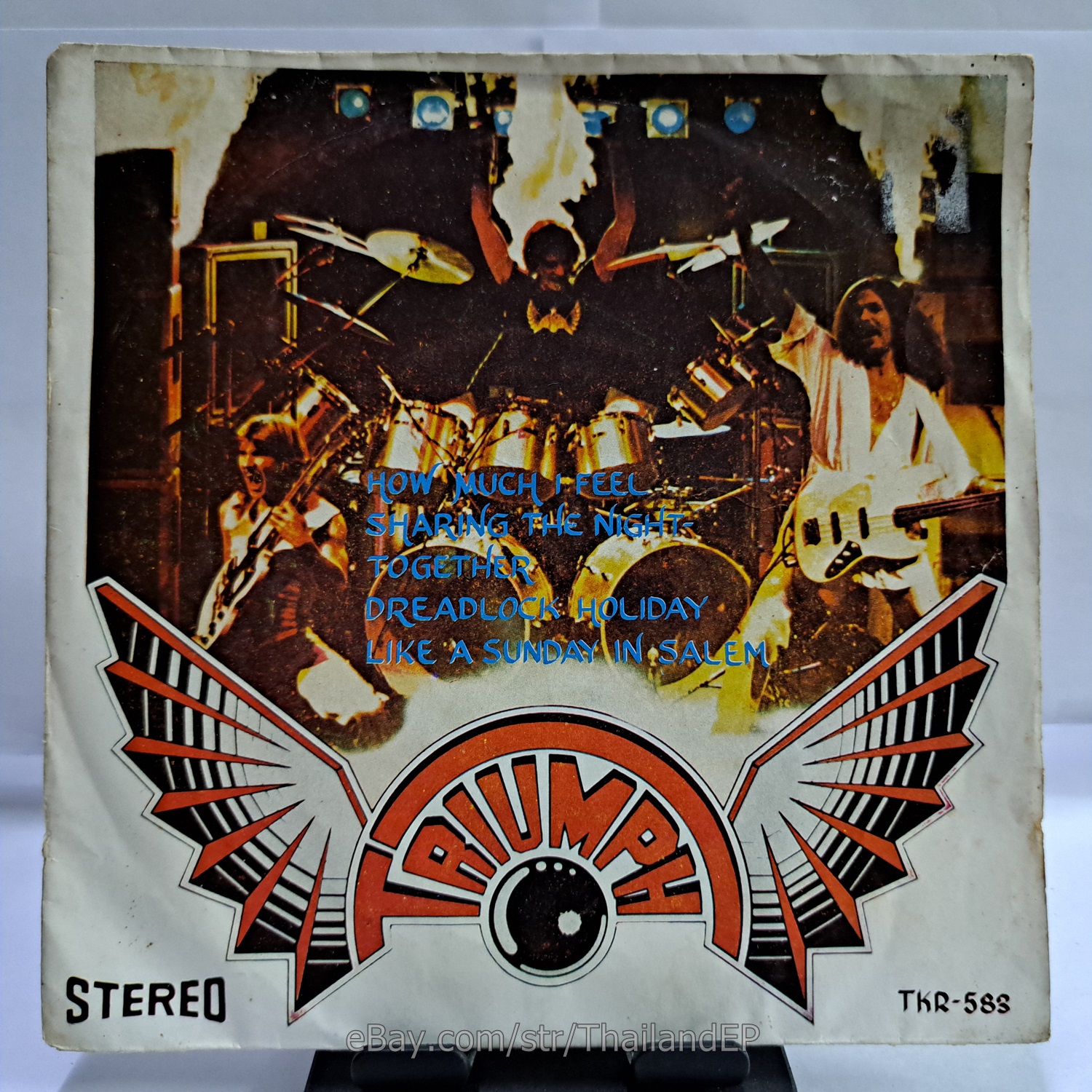 TRIUMPH COVER PS /DR. HOOK /10 CC /GENE COTTON THAI EP 7" THAILAND 45RPM
