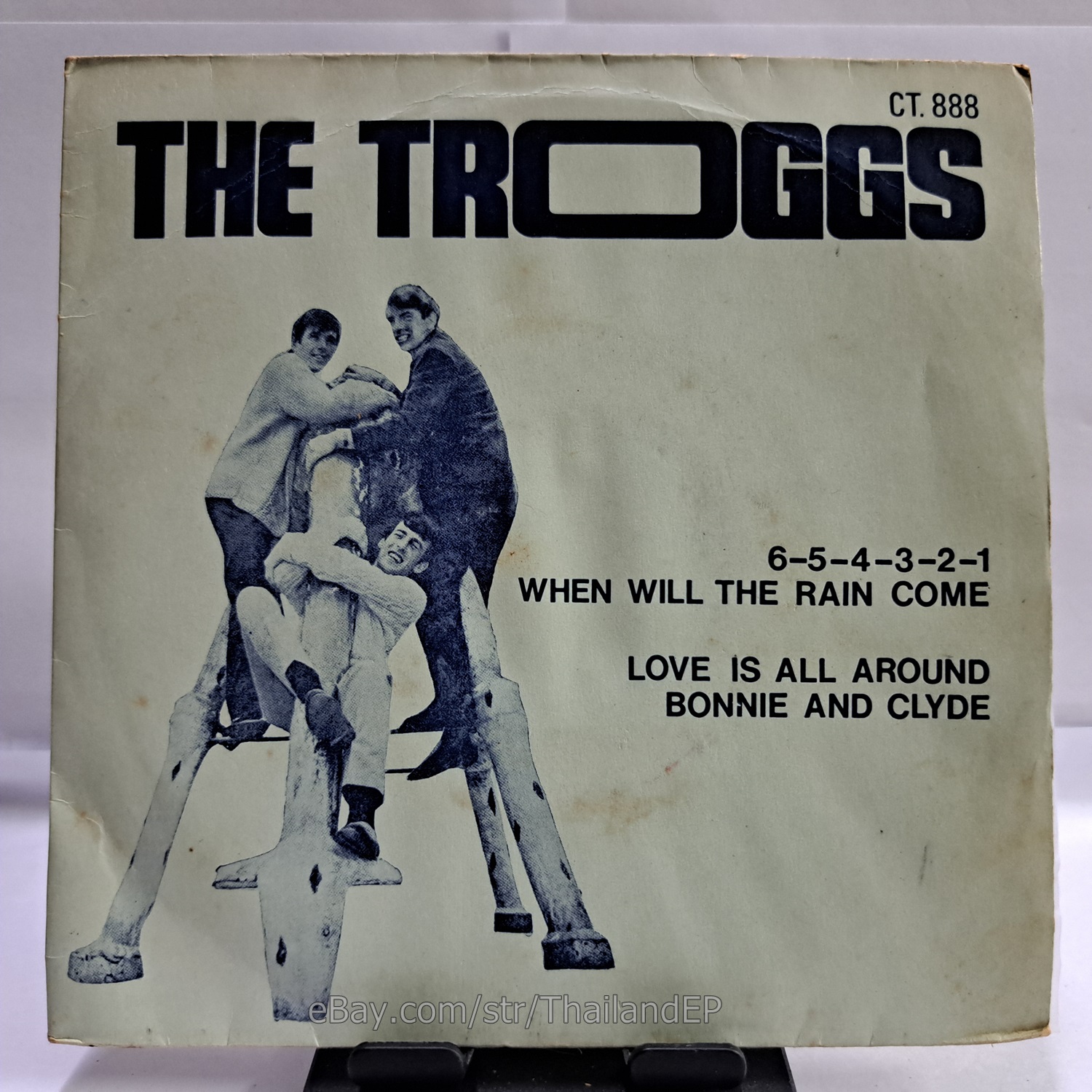 THE TROGGS /6-5-4-3-2-1 /WHEN WILL THE RAIN COME / THAI EP 7" THAILAND 45RPM