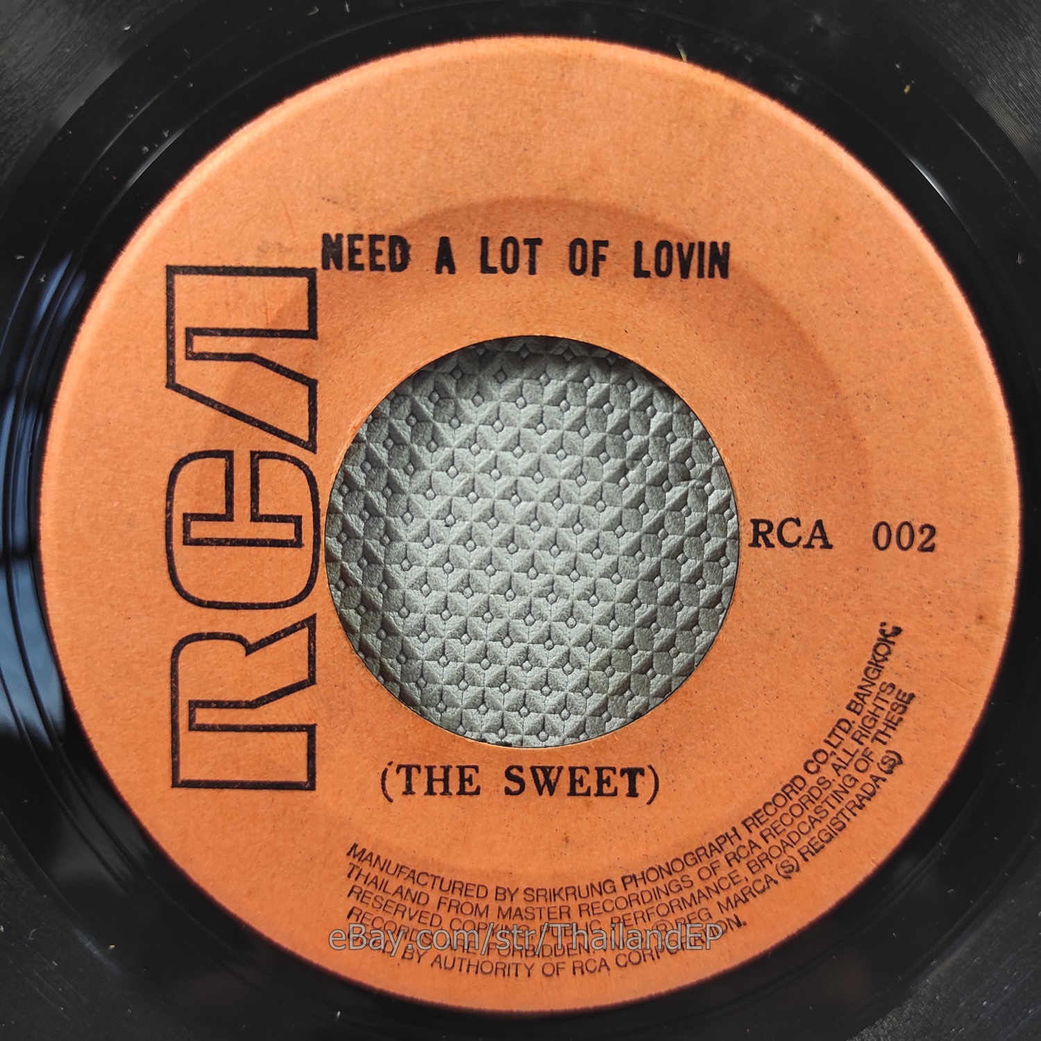 The Sweet /Need a Lot of Lovin /Neil Sedaka / THAILAND EP 45 THAI RCA Rare