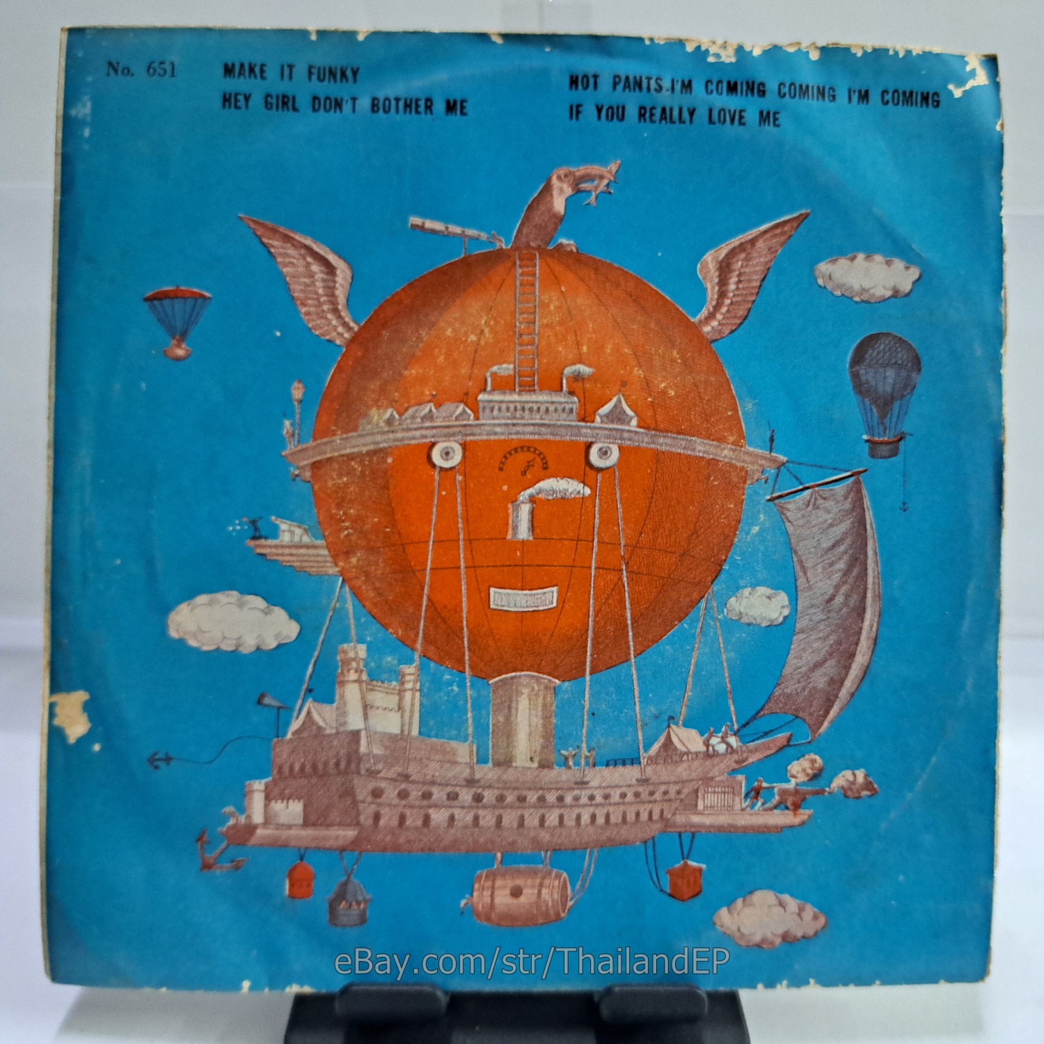 JAMES BROWN /THE TAMS /BOBBY BYRD /STEVIE WONDER THAILAND EP 45 THAI