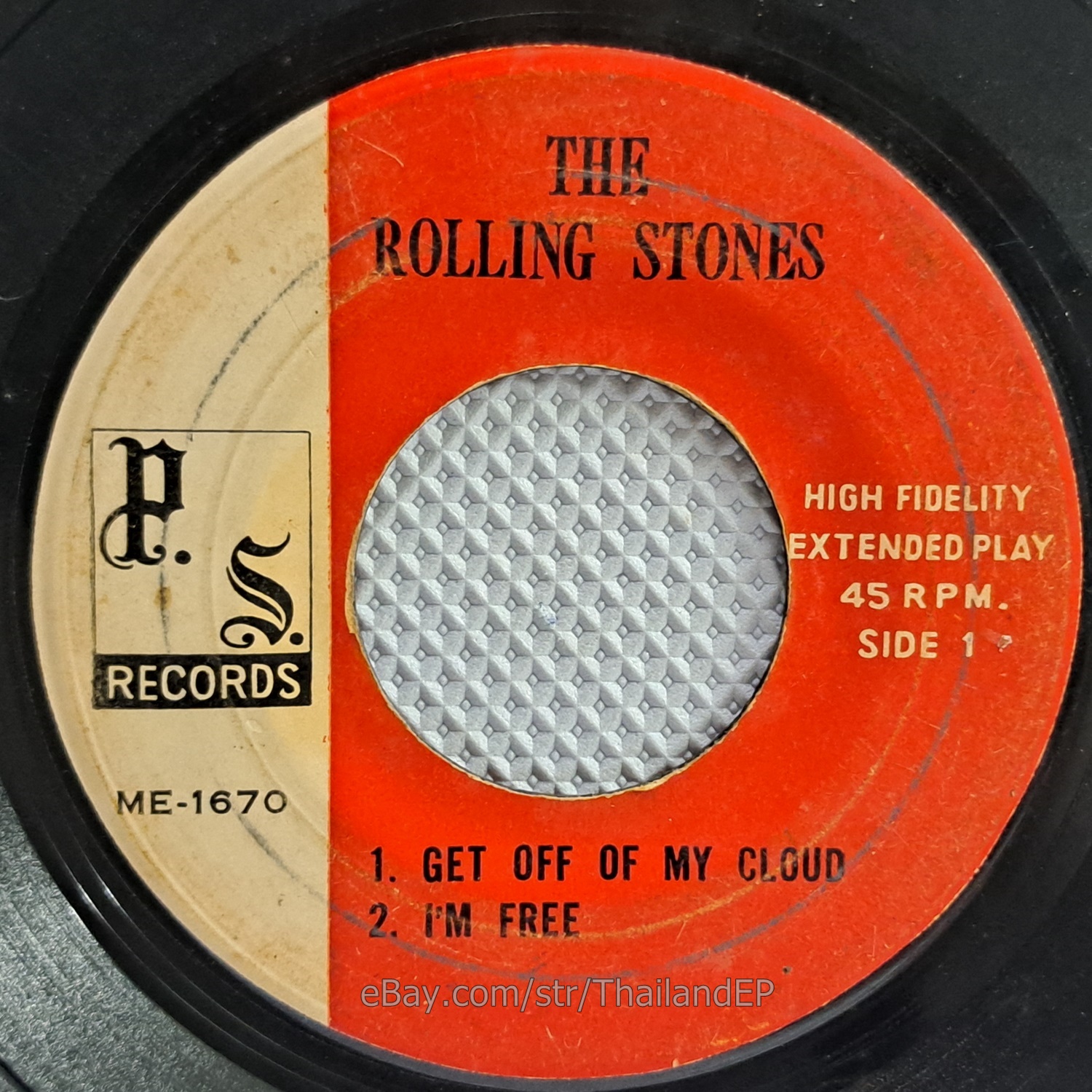 THE ROLLING STONES - GET OFF OF MY CLOUD (ME1670) 7" Thai EP
