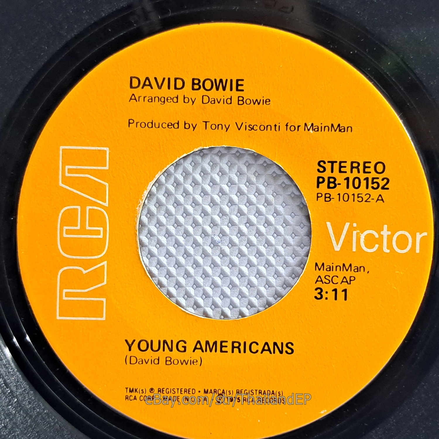 DAVID BOWIE - YOUNG AMERICANS (PB10152) 7" Thai EP