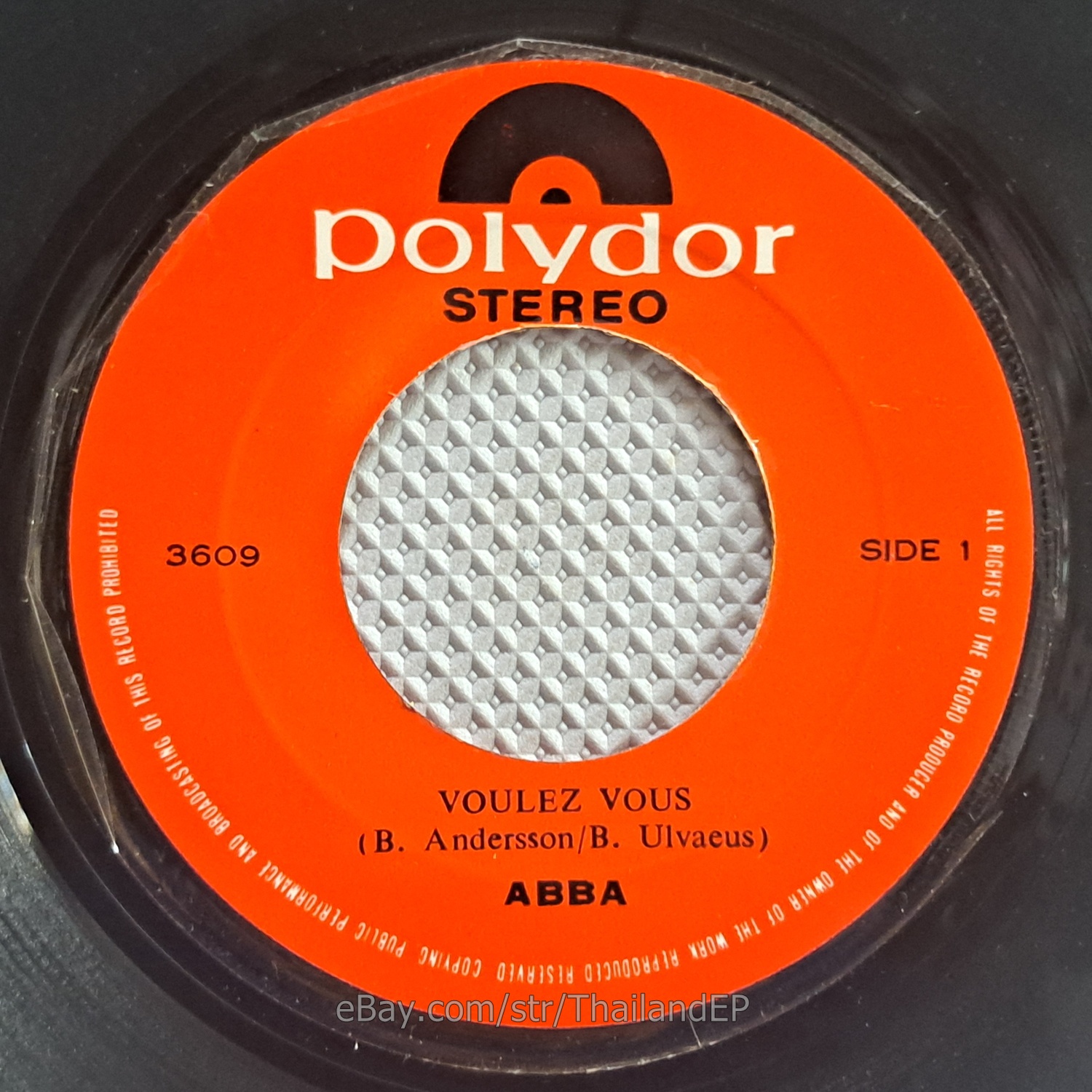ABBA /VOULEZ VOUS /ANGELEYES / THAILAND EP 45 THAI