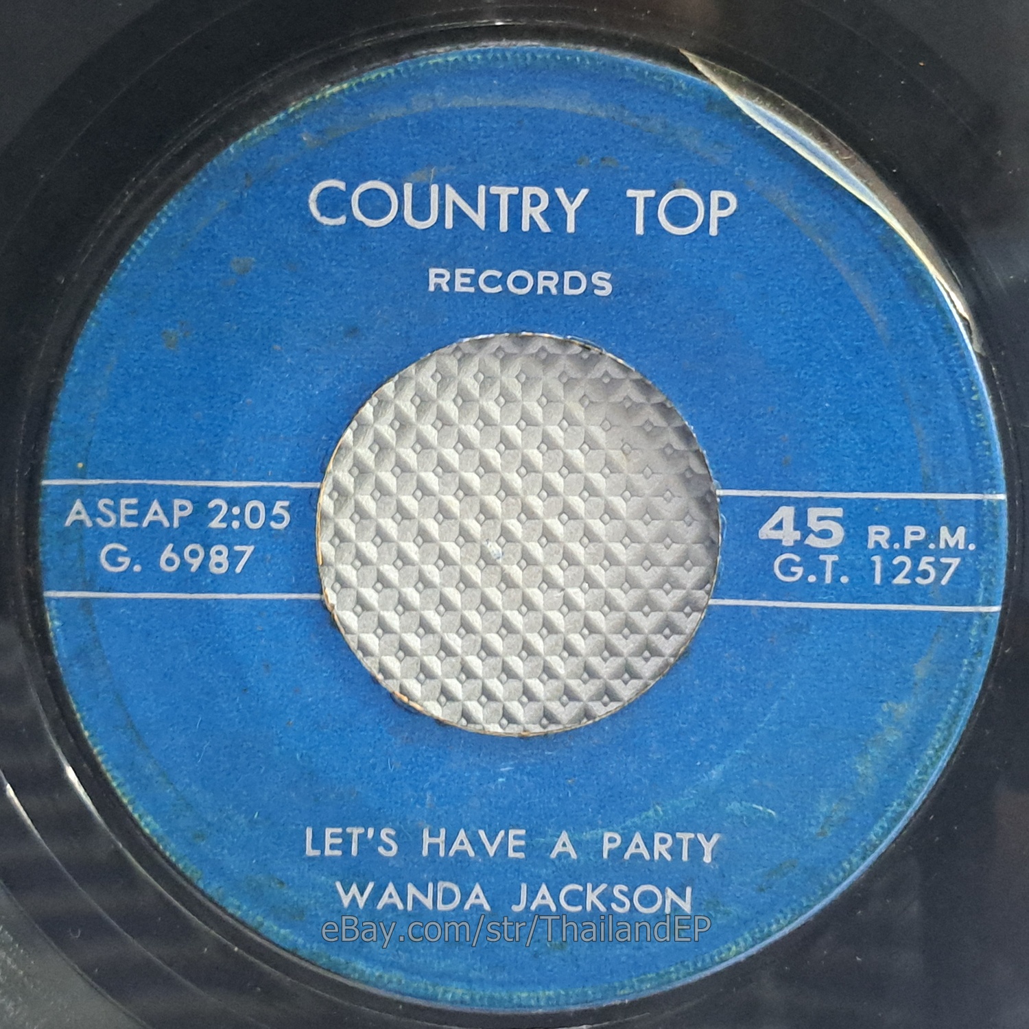 WANDA JACKSON /LET'S HAVE A PARTY /LONG TALL SALLY / THAILAND EP 45 THAI