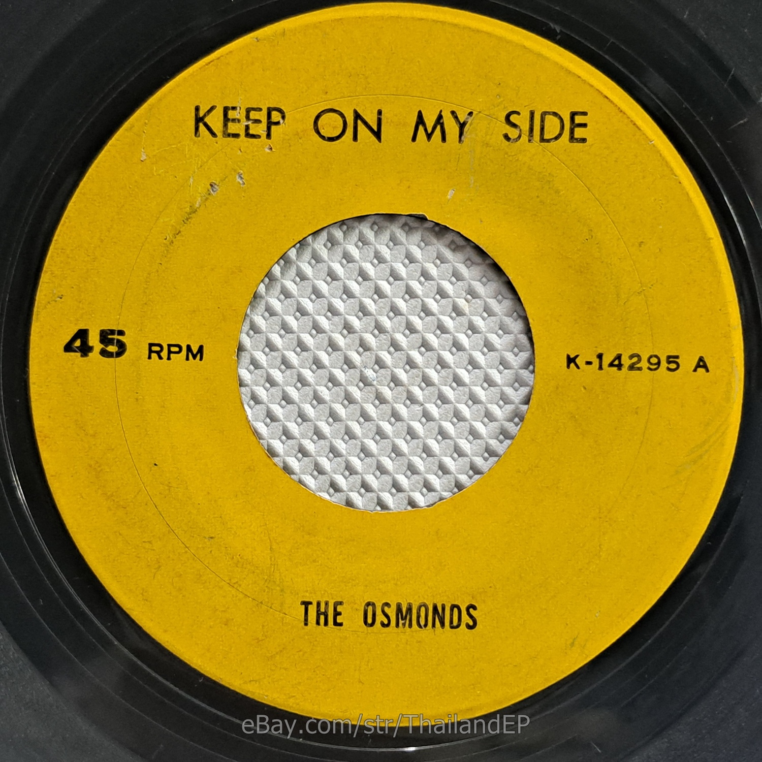The Osmonds - Keep On My Side (K-14295) 7" Thai EP