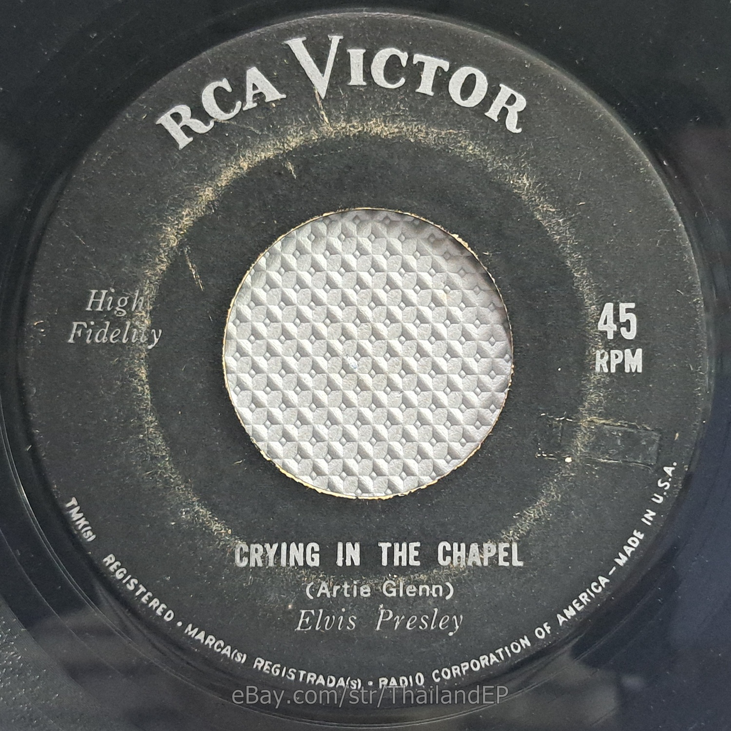 Elvis Presley - Crying in the Chapel 7" Thai EP