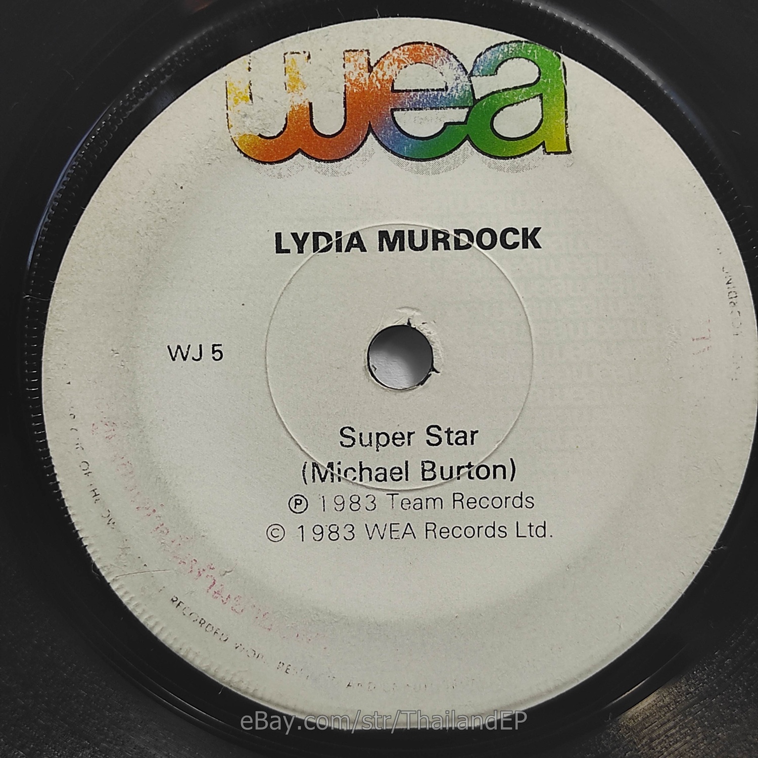 LYDIA MURDOCK - Super Star (WJ 5) 7" Thai EP