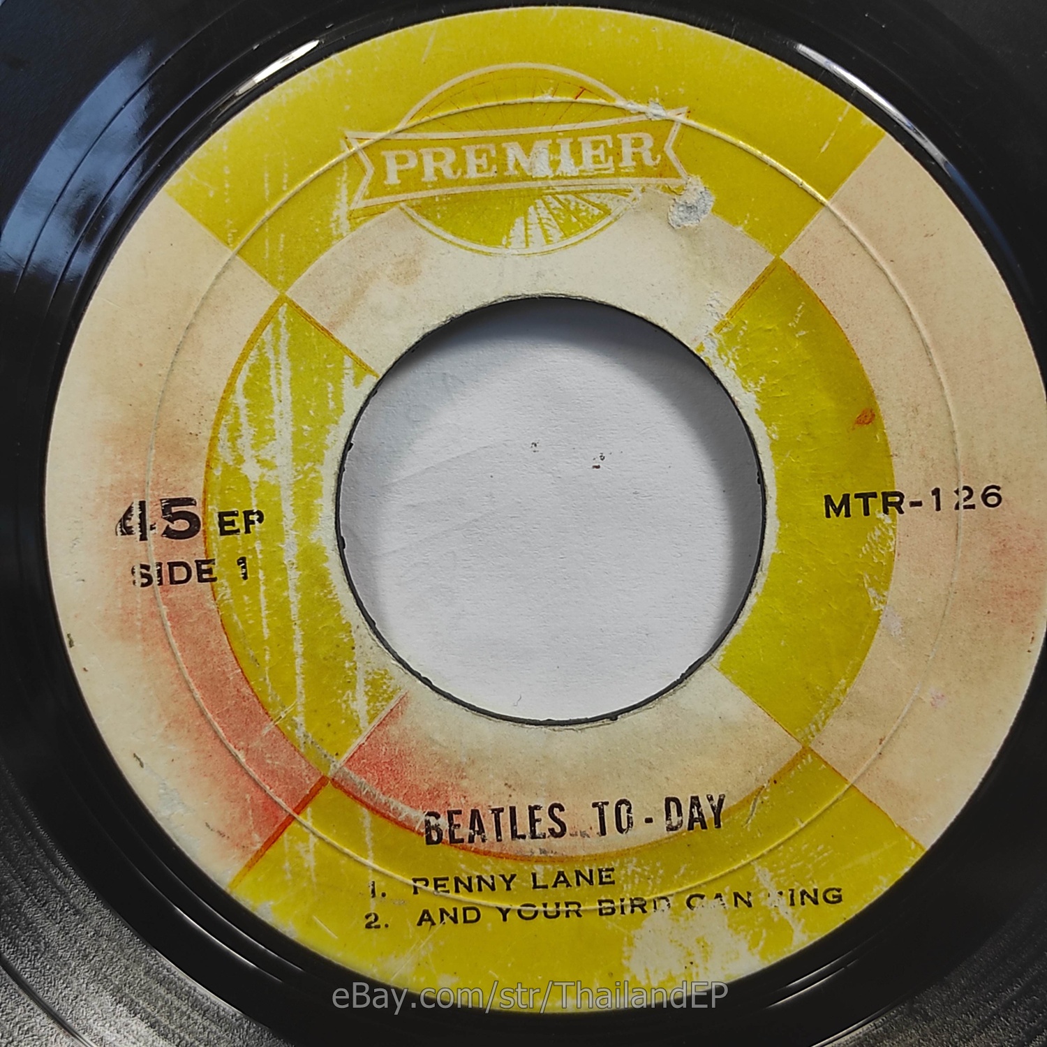 BEATLES - PENNY LANE (MTR-126) 7" Thai EP