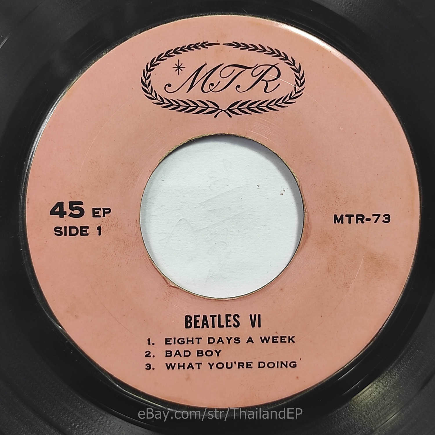 The Beatles - EIGHT DAYS A WEEK (MTR-73) 7" Thai EP