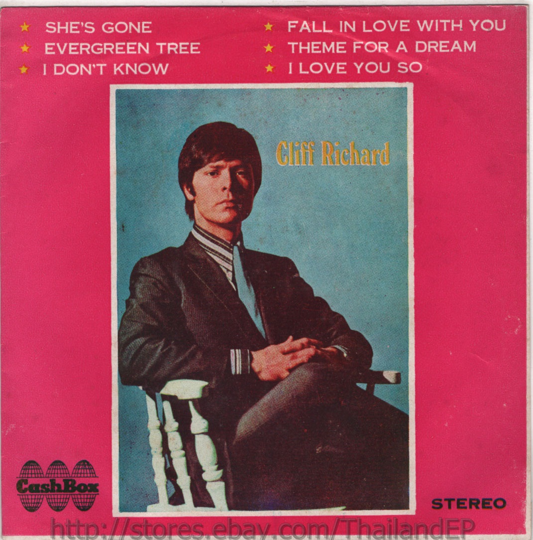 CLIFF RICHARD /SHE'S GONE /EVERGREEN TREE / THAI EP 7" THAILAND 45RPM