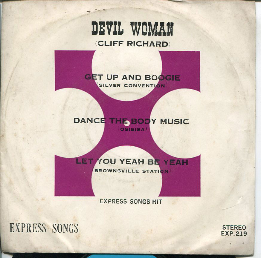 CLIFF RICHARD /SILVER CONVENTION /OSIBISA /BROWNSVILLE STATION THAI EP THAILAND