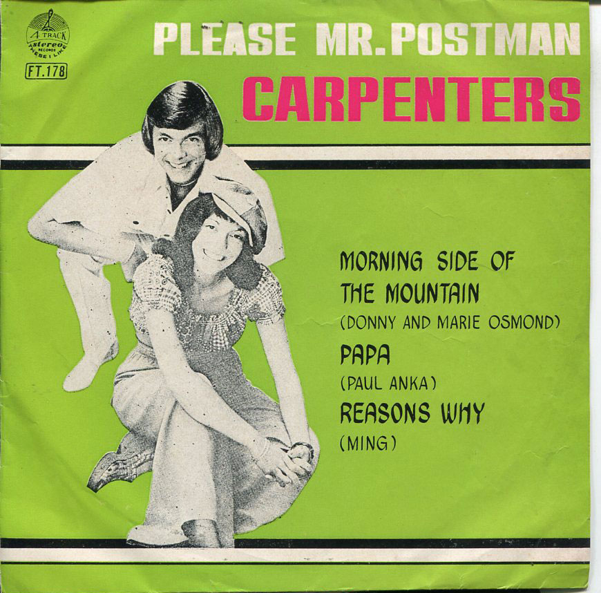 CARPENTERS /DONNY OSMOND/PAUL ANKA /MING THAI THAILAND EP 7" 45RPM