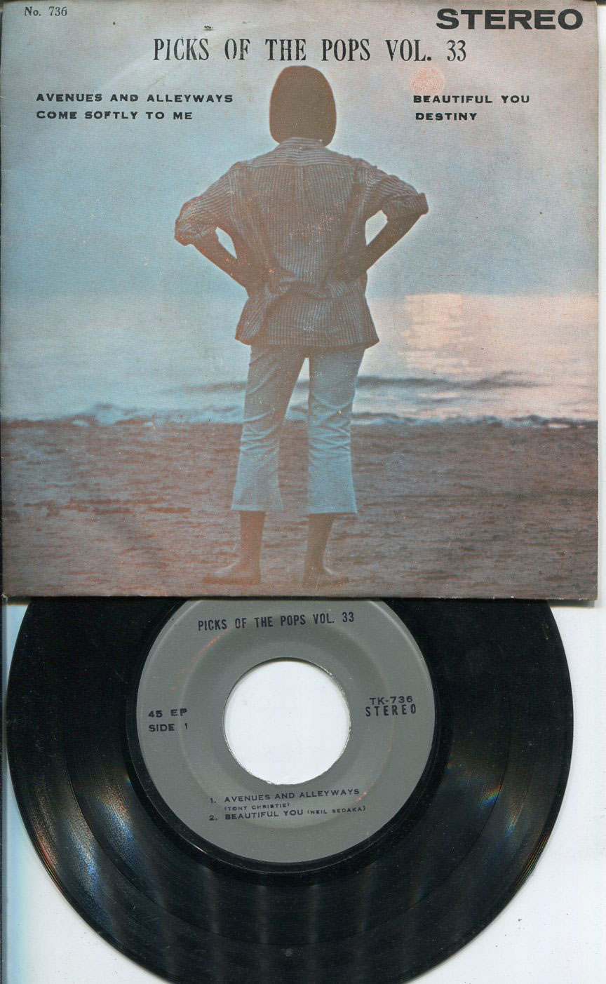 THE NEW SEEKERS/TONY CHRISTIE/ NEIL SEDAKA/  THAI THAILAND EP 7" 45RPM